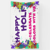 HOLI Festival of Colors - Splash I + Ihre Ideen Banner (Vertikal)