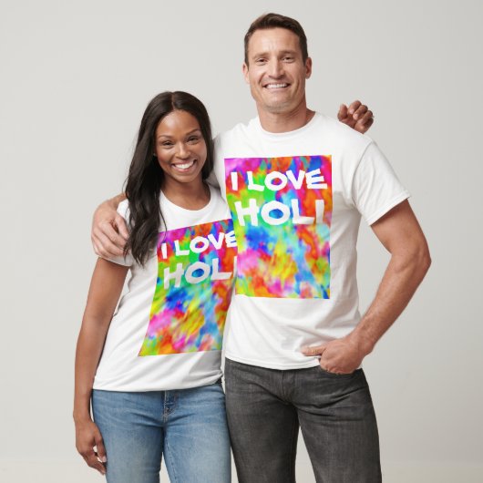 HOLI Festival von Farben + Ihre Ideen T-Shirt (Unisex)