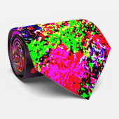Holi-Feuer mit Farbe und Glitzern Krawatte (Gerollt)