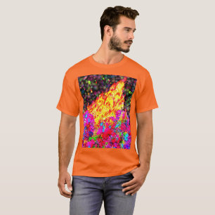 Holi-Feuer mit Farbe und Glitzern T-Shirt