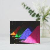 Holi Hai Colorful Powders Postkarte (Stehend Vorderseite)
