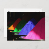 Holi Hai Colorful Powders Postkarte (Vorne/Hinten)