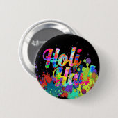 Holi Hai! - Verbreitung der Holi-Botschaft Button (Vorne & Hinten)
