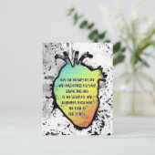 Holi Heart Festival von Liebe und Farbe Postkarte (Stehend Vorderseite)