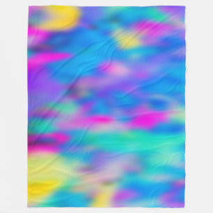 Holi Mehrfarbig Pattern 2 + Ihre Ideen Fleecedecke