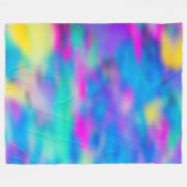 Holi Mehrfarbig Pattern 2 + Ihre Ideen Fleecedecke (Vorderseite (Horizontal))