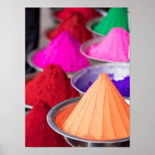 Holi-Pulverfarbe Poster