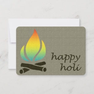Holi-Regenbogenflamme Einladung