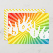 Holi-Regenbogenrochen Postkarte (Vorne/Hinten)