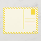 Holi-Regenbogenrochen Postkarte (Rückseite)