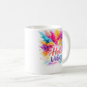 Holi Vibes - Bunte Typografie Tasse (VorderseiteRechts)