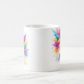 Holi Vibes - Bunte Typografie Tasse (Mittel)
