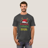 Holiday 2026 Festive Reindeer Santa Magic T-Shirt (Vorne ganz)