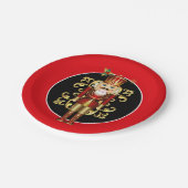 Holiday 7" Paper Tellers Nutcracker Pappteller (Schrägansicht)