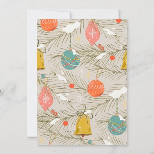 Holiday A Merry Little Baby Dusche Einladung (Rückseite)