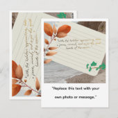 Holiday Abstract Design – Festive Art Postkarte (Vorne/Hinten)