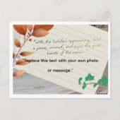 Holiday Abstract Design – Festive Art Postkarte (Rückseite)