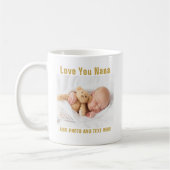 Holiday Add Baby Foto und benutzerdefinierter Text Kaffeetasse (Links)