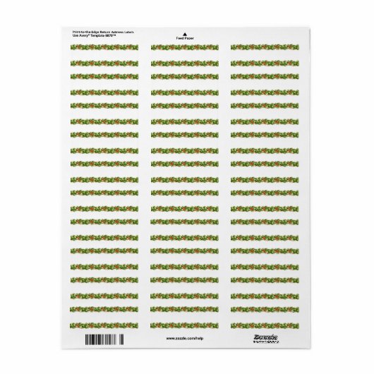 Holiday Address Labels (Vorne)