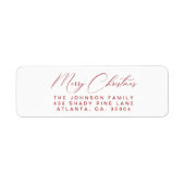 Holiday Address Labels (Vorne)