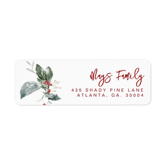 Holiday Address Labels (Vorne)