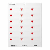 Holiday Address Labels Adressaufkleber (Vorne)