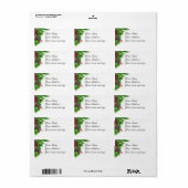 Holiday Address Labels Adressaufkleber (Vorne)