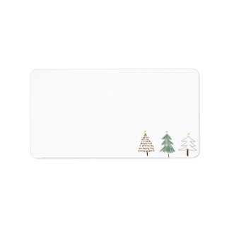 Holiday Address Labels Adressaufkleber