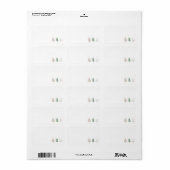 Holiday Address Labels Adressaufkleber (Vorne)