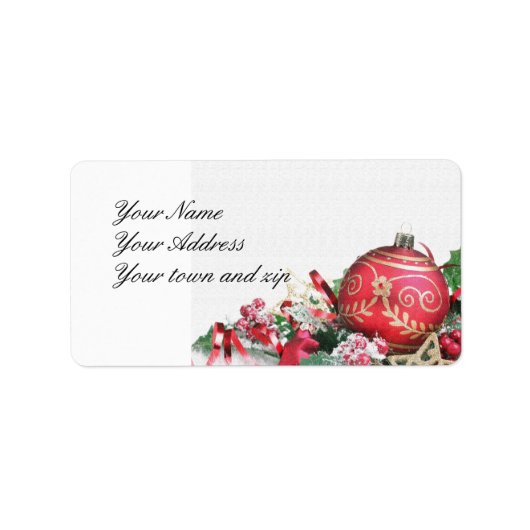 Holiday Address Labels Adressaufkleber (Vorne)