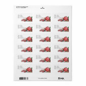 Holiday Address Labels Adressaufkleber (Vorne)