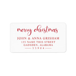 Holiday Address Labels Adressaufkleber