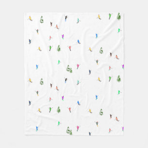 Holiday Alpine Skiern Skifahren Fleecedecke