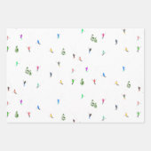 Holiday Alpine Skiern Skifahren Geschenkpapier Set (Vorderseite 2)
