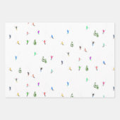 Holiday Alpine Skiern Skifahren Geschenkpapier Set (Vorderseite)