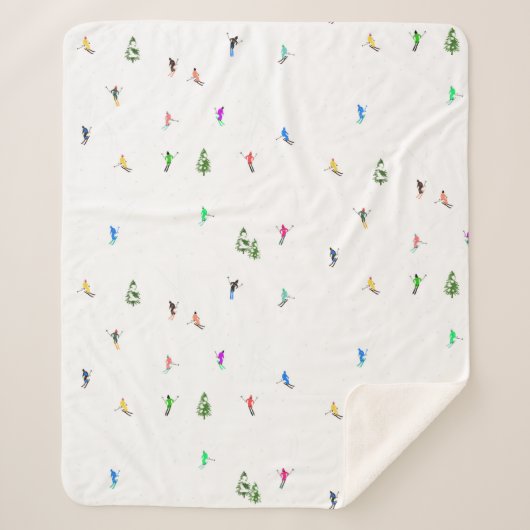 Holiday Alpine Skiern Skifahren Sherpadecke (Vorderseite)
