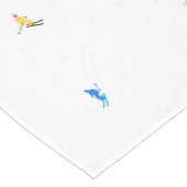 Holiday Alpine Skifahren Kurzer Tischläufer (Ecke)