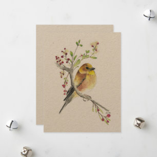 Holiday American Goldfinch Bird Feiertagskarte