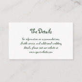 Holiday Amour | Französische handgeschriebene Hoch Begleitkarte (Vorderseite)