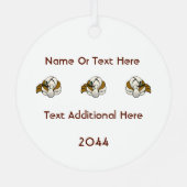 Holiday Angel Ornament Aus Metall (Rückseite)