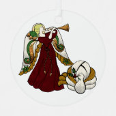 Holiday Angel Ornament Aus Metall (Vorderseite)