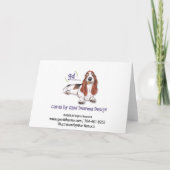 Holiday Angel Pets Feiertagskarte (Rückseite)