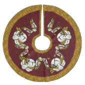 Holiday Angel Polyester Weihnachtsbaumdecke (Vorderseite)