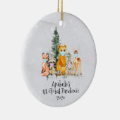 Holiday Animal 1st Christmas Pandemic 2020 Keramik Ornament (Rechts)