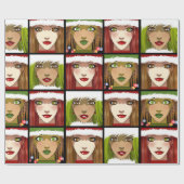 Holiday Anime Girls Geschenkpapier (Flach)