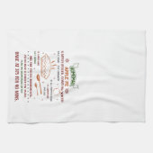 Holiday Apple Pie Rezept Weihnachten Geschirrtuch (Horizontal)