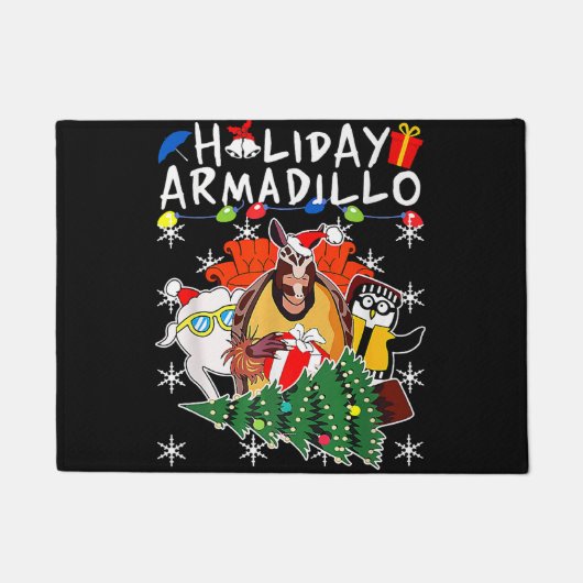 Holiday Armadillo Premium Fußmatte (Vorderseite)