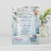 Holiday Baby Dusche Einladung (Stehend Vorderseite)