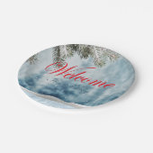 Holiday Baby Dusche Pappteller (Schrägansicht)