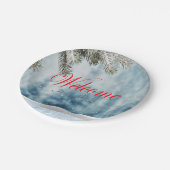 Holiday Baby Dusche Pappteller (Schrägansicht)